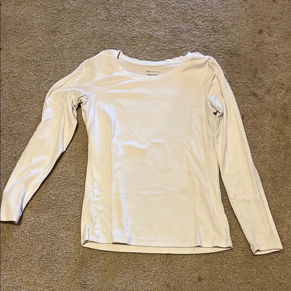 White Long Sleeve Top